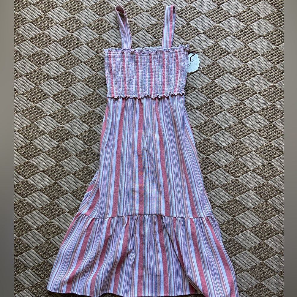 Knox Rose Smocked Linen Blend Sundress